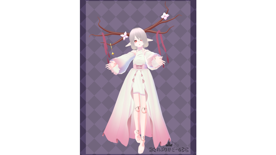 黄鏡式VRoid製黄琴海月　ファンタジー衣装