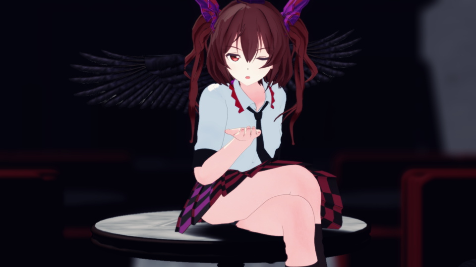 投げキッスモーション