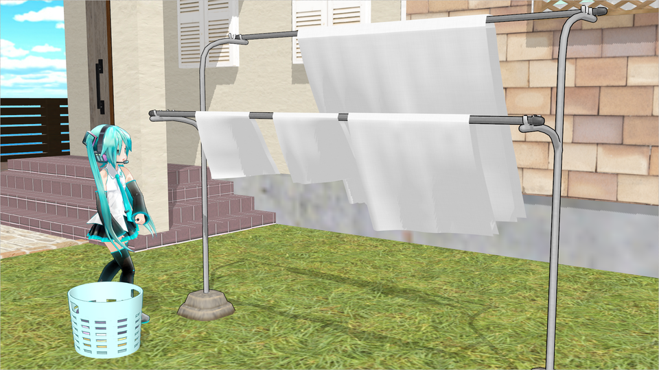 たなびく洗濯物 v1.00