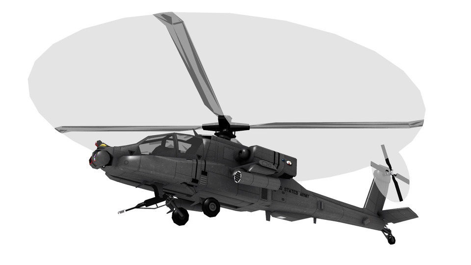 AH-64 Apache MMDモデル