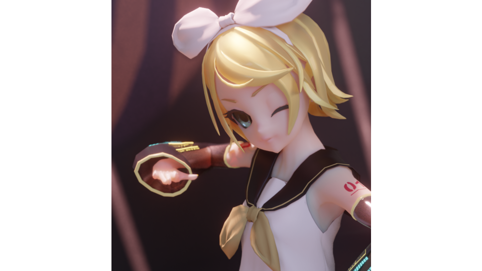 鏡音リン(Blender_Ver)