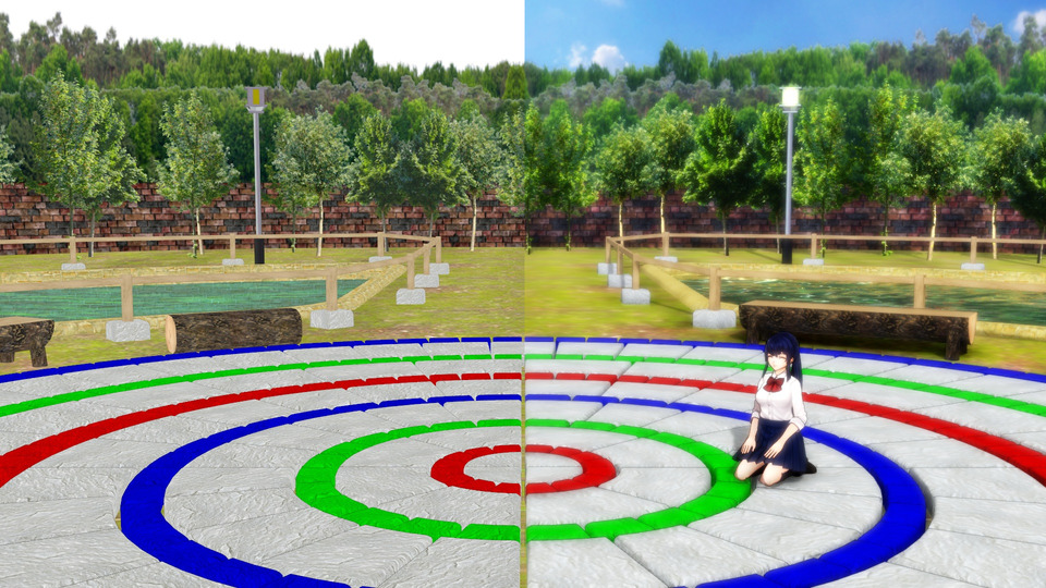 サークルストーンの広場
