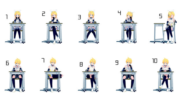 【MMDポーズ配布】ポーズ22