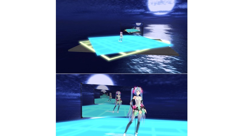 床が光るスクリーンステージ