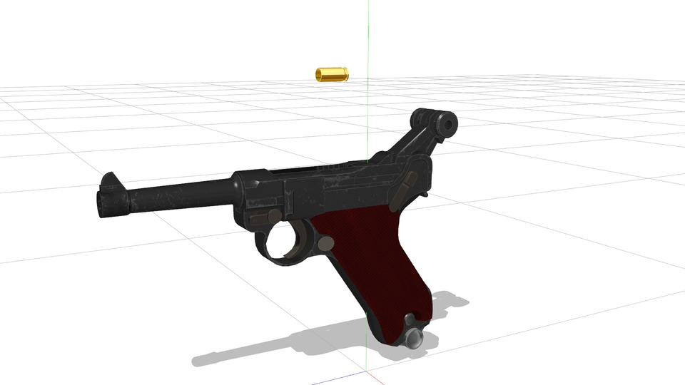 ルガーP08（4インチ）MMDモデル