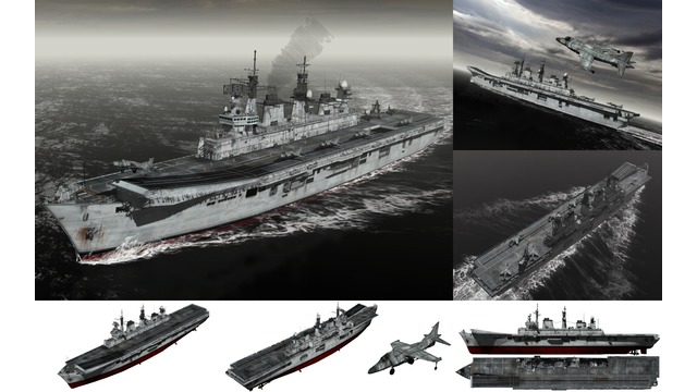 MMD用モブ軽航空母艦1990(ｲﾝｳﾞｨﾝﾓﾌﾞﾙ)セット