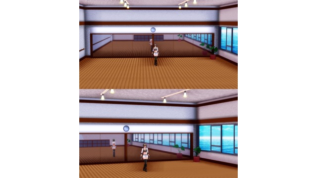 鏡のある部屋