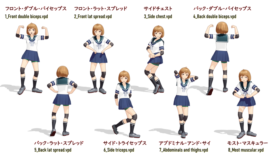 ボディビルの規定ポーズ