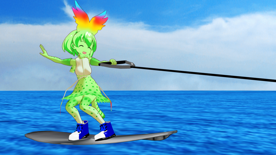 ウェイクボードMMDモデル