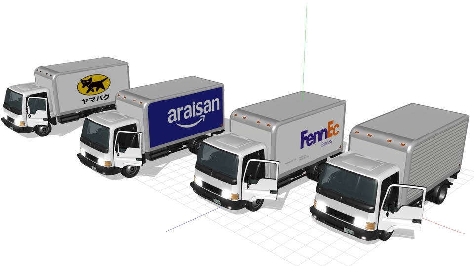 商用トラックMMDモデル