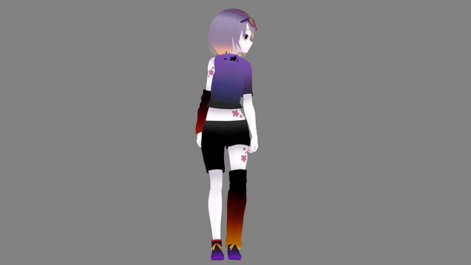 【MMDモデル】夕顔あやしアシンメトリー