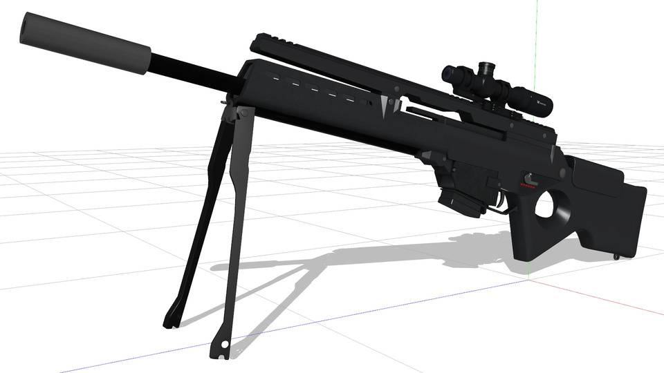 H&K G36SL8 MMDモデル