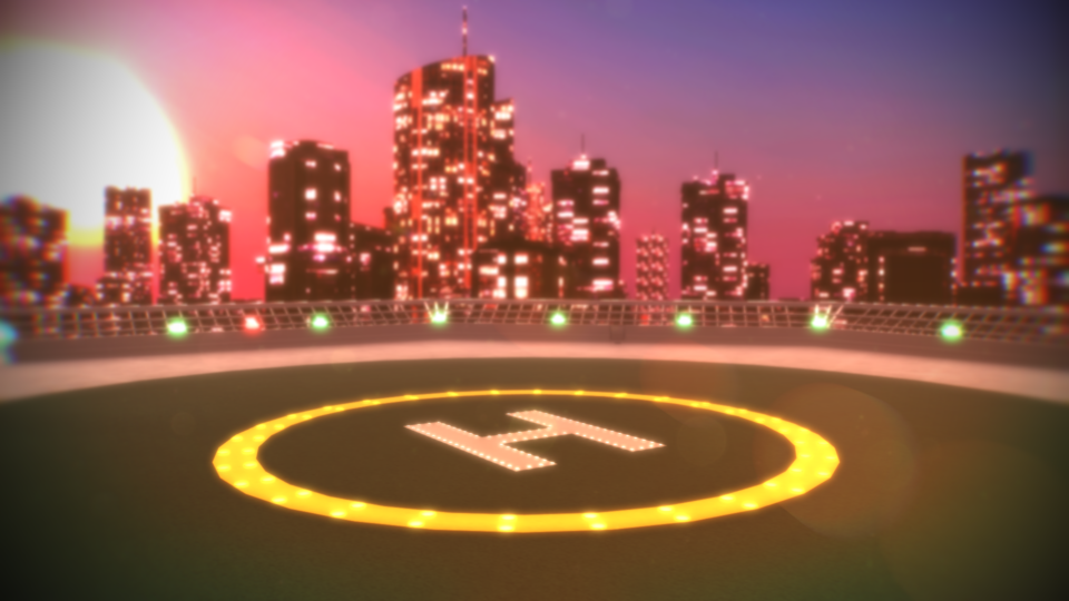 円形ヘリポート風ステージ【配布】