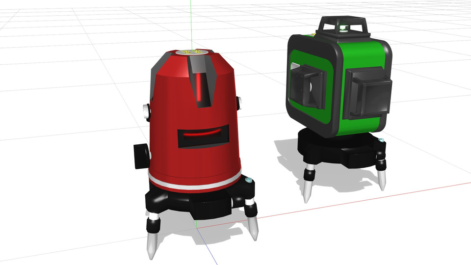 レーザー墨出し器MMDモデル