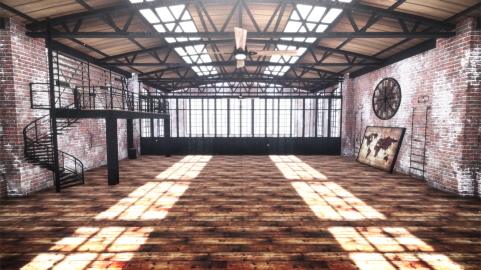 レンガ壁の部屋-02