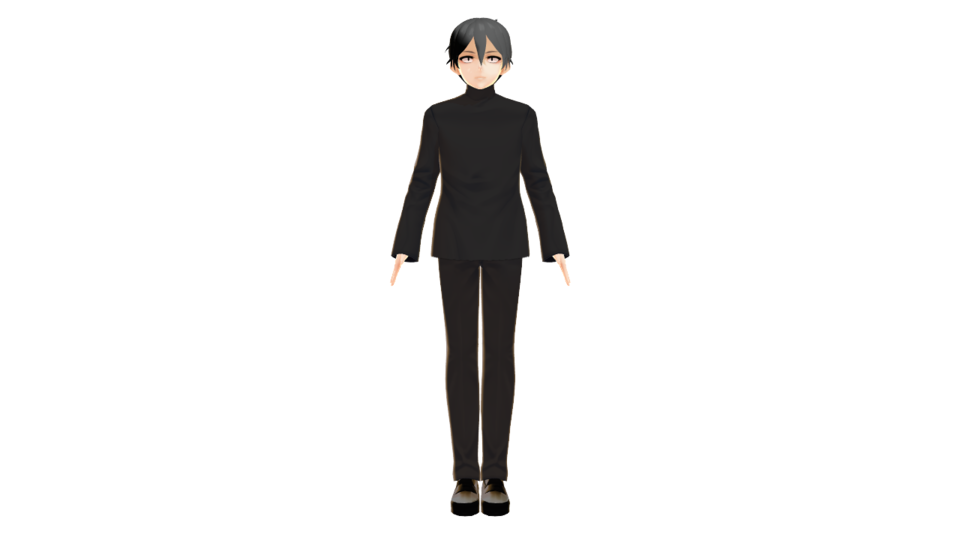 MMD霧雨が降る森　須賀考太郎ver1.2