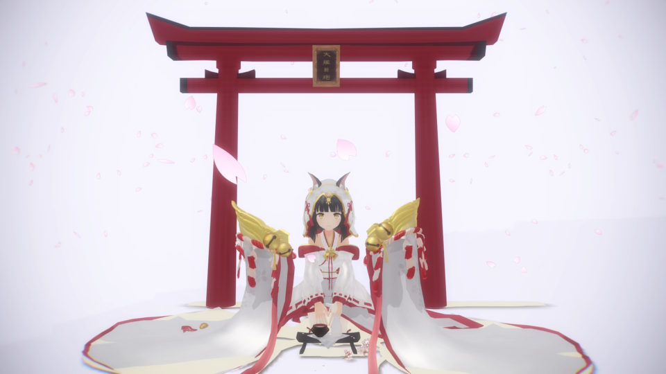 碧蓝航线/アズールレーン  誓约装/白無垢長門/鲨