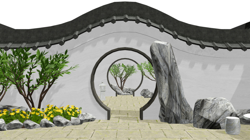 中国風庭園ステージ