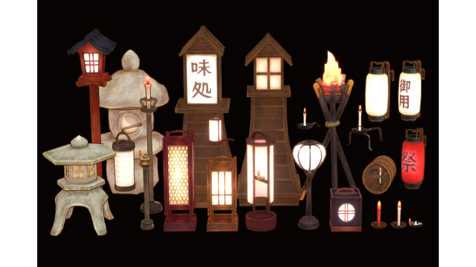 和風照明セットver1.0