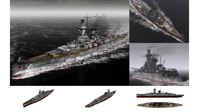 MMD用モブポケット戦艦1939(ｸﾞﾗﾌ･ﾓｳﾞｰ)セット
