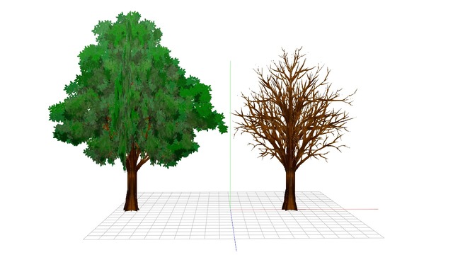 山田式遠景用32頂点植物シリーズ