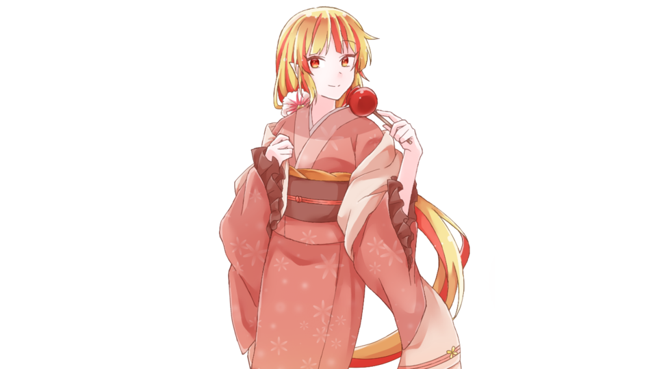 赤鐘芙蓉ー林檎飴ー