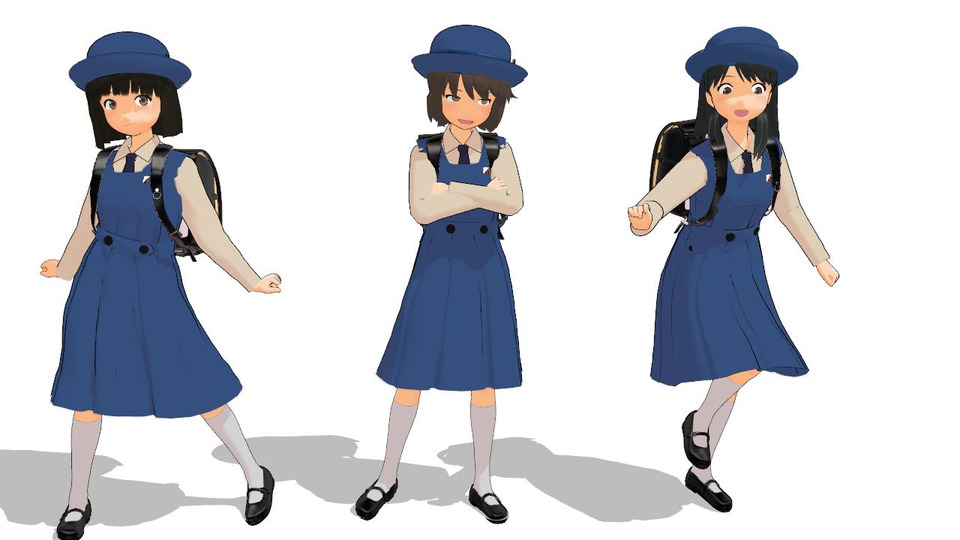 清泉小学校モデル - 体型変化LO
