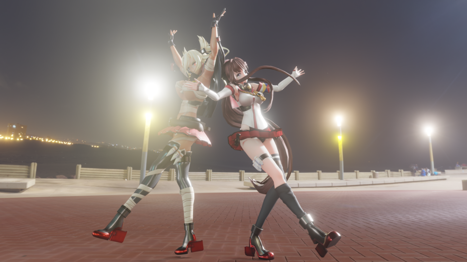 【MMDステージ】BlueLagoonNight_8K
