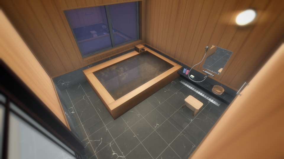 和モダンな浴室 - BowlRoll