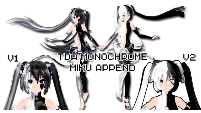 Tda Monochrome Miku Append Pack