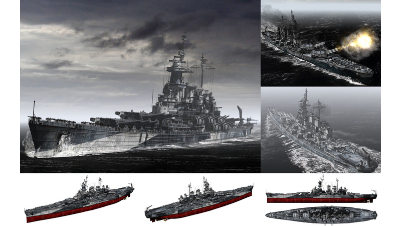 MMD用モブ超弩級戦艦1943(ﾉｰｽﾓﾌﾞﾗｲﾅ)セット