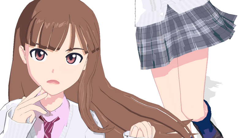 ポスト前髪影 v0.5（MMD, MMM）