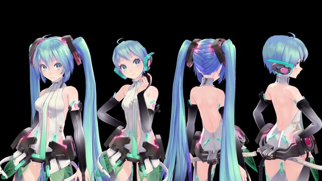 Tda式初音ミク 背中見せAppend衣装 - BowlRoll