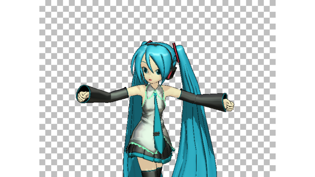 ポストエフェクト後のアルファ値を再透過するエフェクト