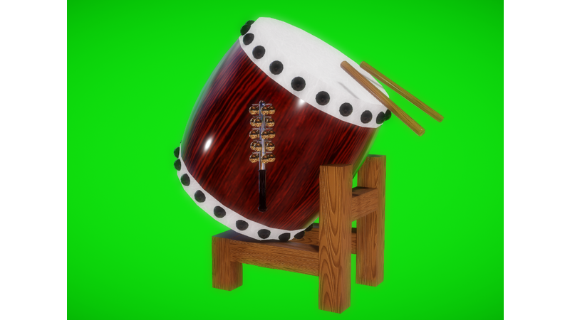 【MMDアクセサリ】和太鼓、何か鈴