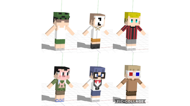 小学生の冒険団風マイクラスキンセット