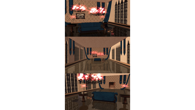 シャンデリアの部屋