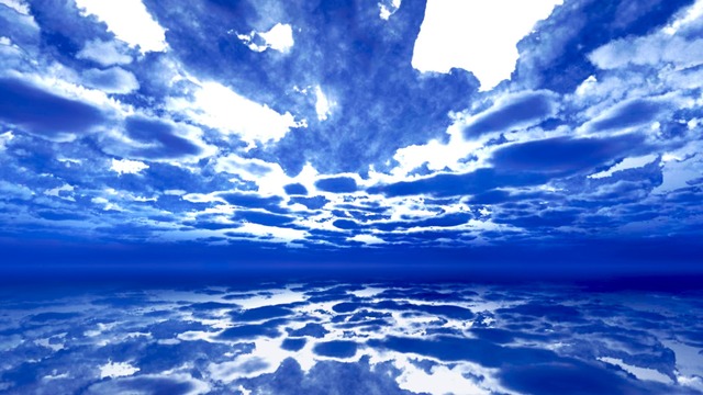 スカイドーム(水彩調の曇り空) VOL.QQ4