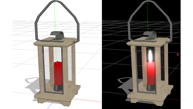 ロウソク ランタンです。