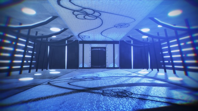 光とエレベーターのステージ