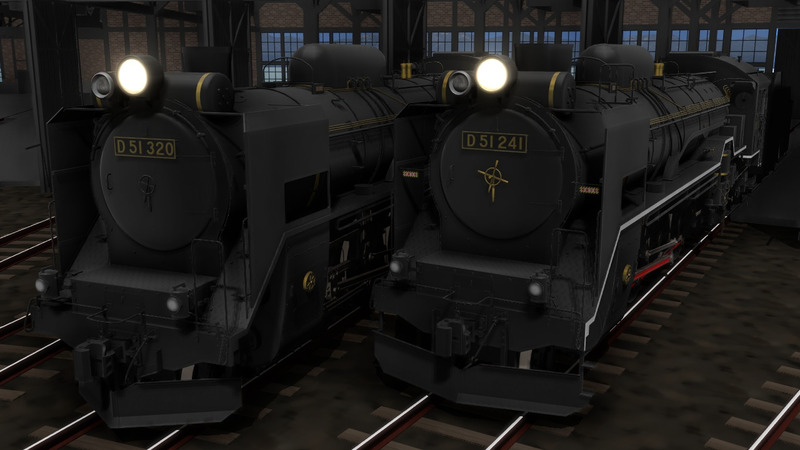 D51形蒸気機関車(追分所属機モデル)