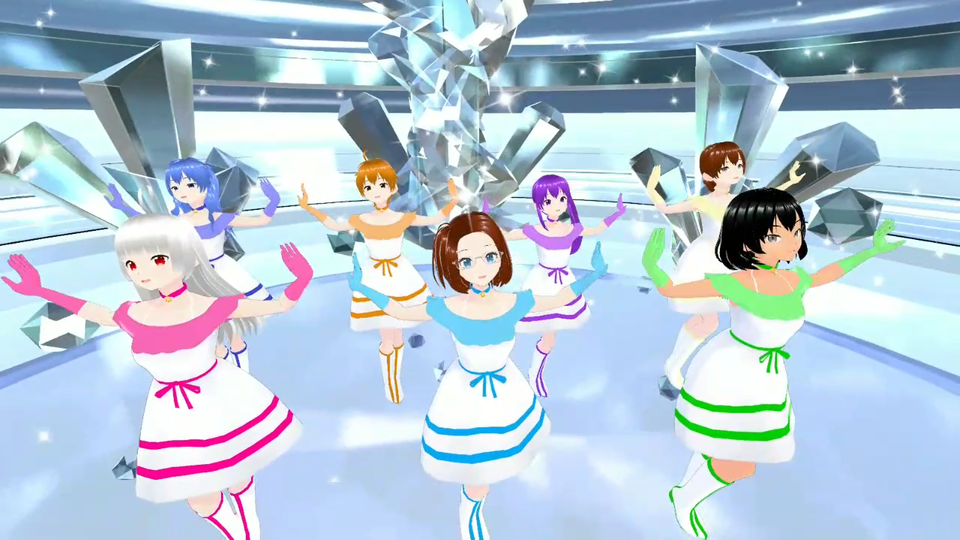 トリプル「J」アイドルDéesseステージ衣装(MMD)