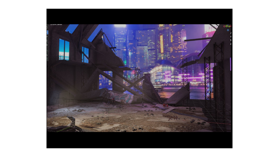 RoCityNightStg(Blender)_V1.0