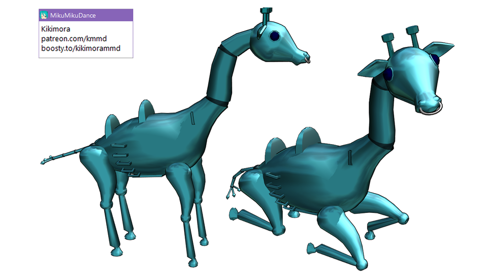 Electric Giraffe. MMD robot - BowlRoll