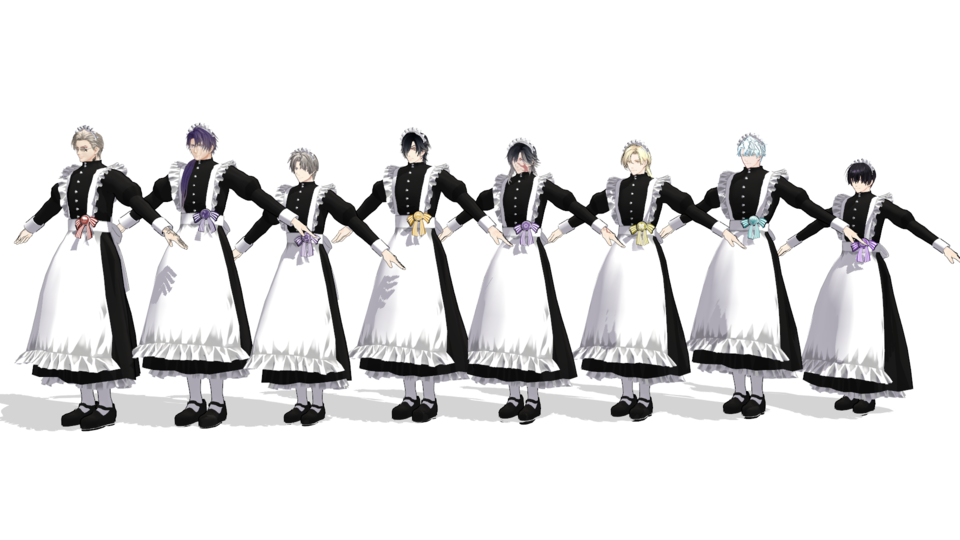 スイカ式刀剣モデル_メイド服