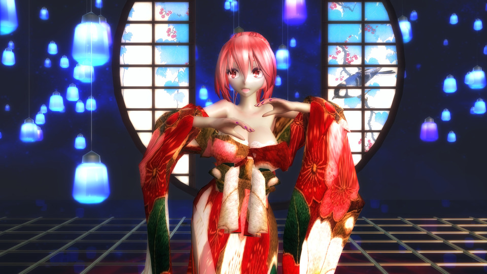 Tda式改変 重音テト Kimono Style 冬の花