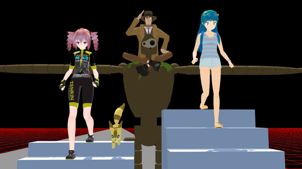 階段昇降⇔歩き(男)遷移モーション