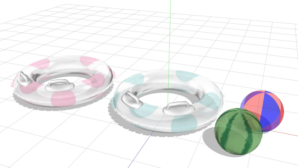 浮き輪MMDモデル