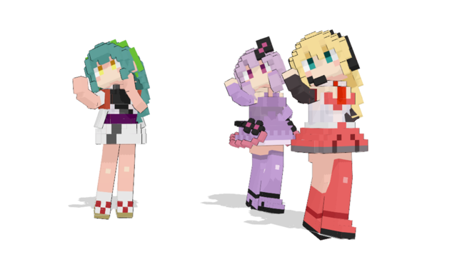 ゆかりマキずん子ドット絵風モデルv1.01