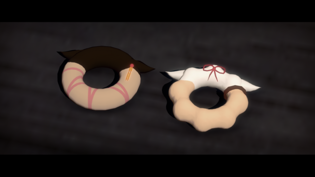 艦娘ドーナツ（夕立＆時雨）